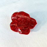 Hand-Painted Flower Claw Hair Clip