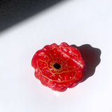 Hand-Painted Flower Claw Hair Clip