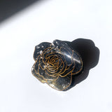Hand-Painted Flower Claw Hair Clip