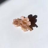 Hand-Painted Flower Claw Hair Clip