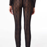 Find Me Now Mariposa Bow Tights | Black