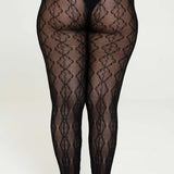 Find Me Now Mariposa Bow Tights | Black