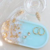 Esselle Oval Vanity Tray in Coastal or Crushed Glass