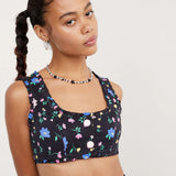 woman wearing for love and lemons robin set
