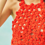 Tach Manolita Crochet Top | Red