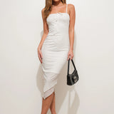 Pretty Garbage Pointed Hem Mesh Dress