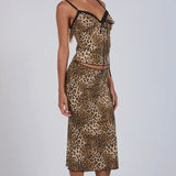 Sky to Moon Leopard Cami and Skirt Set