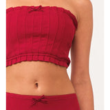 Loucia Pin Tuck Tube Top