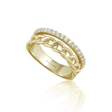 Jolene CZ Chain Ring