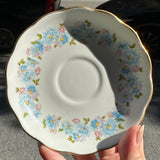 Vintage Pink & Blue Floral Dish