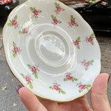 Vintage Roslyn Fine Bone China | Pink Rosettes