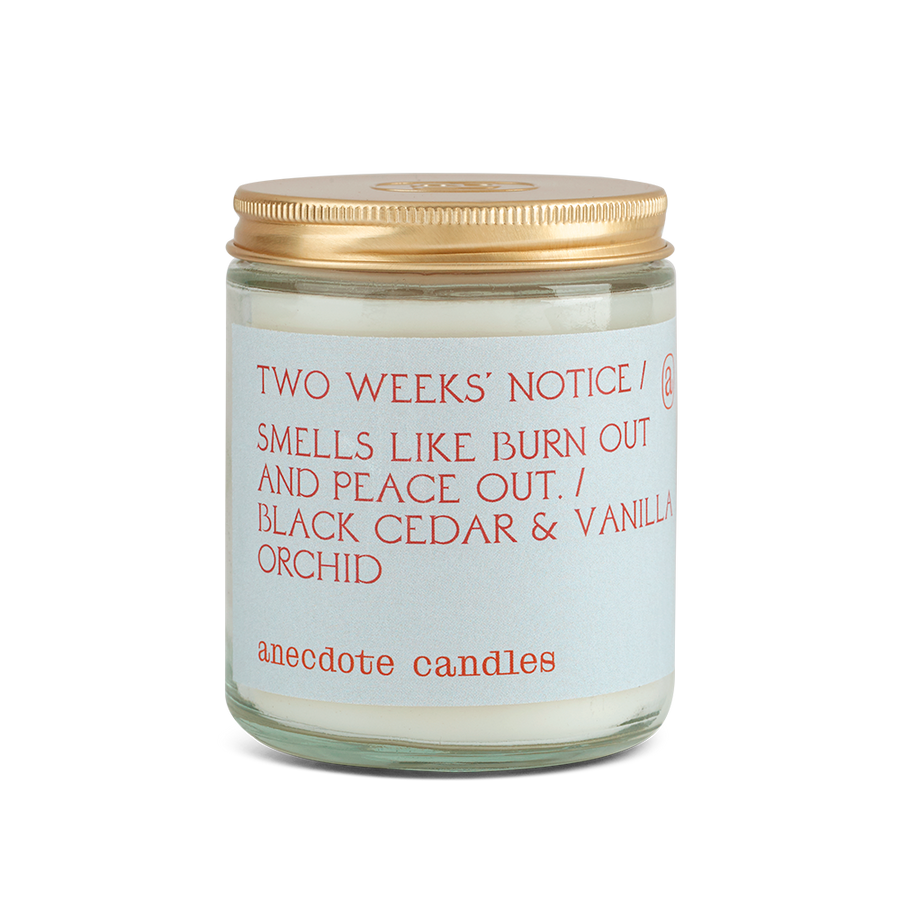 Anecdote Candles Two Weeks Notice