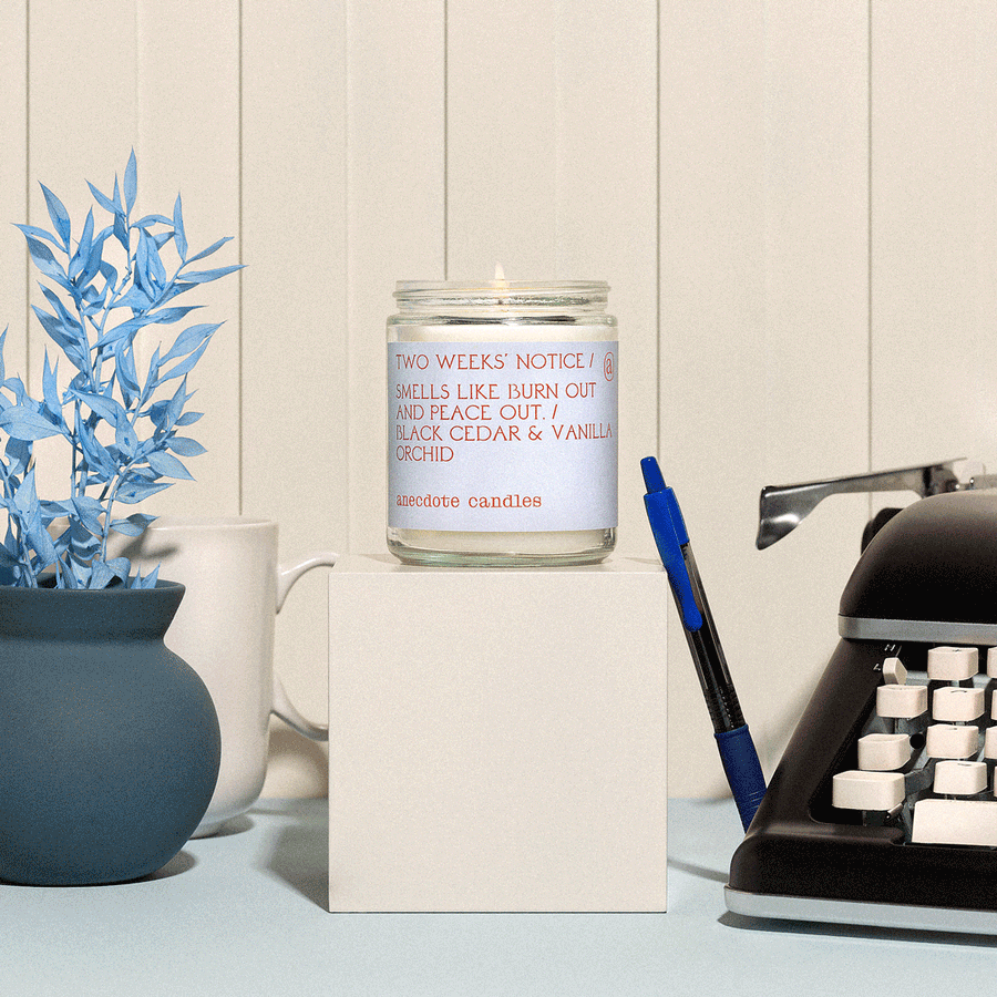 Anecdote Candles Two Weeks Notice
