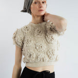 Tach Polina Crochet Knit Top | Ivory