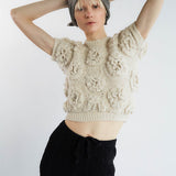 Tach Polina Crochet Knit Top | Ivory