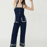 Rachel Antonoff Clem Jumpsuit Indigo Daisy