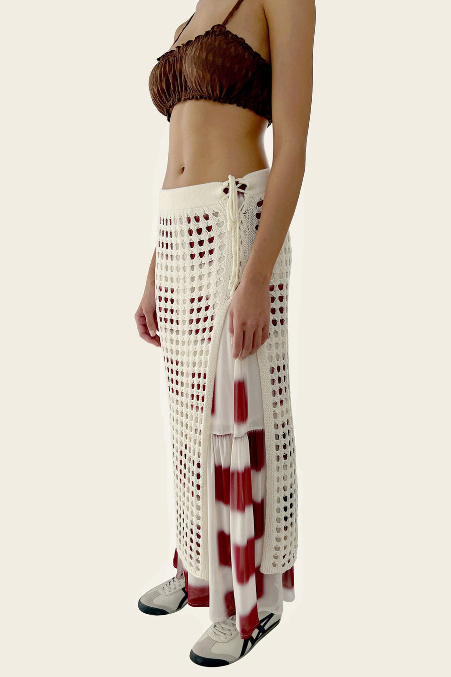Find Me Now Mariela Knit Midi Skirt | Cream