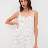 For Love & Lemons Samira Mini Dress | White