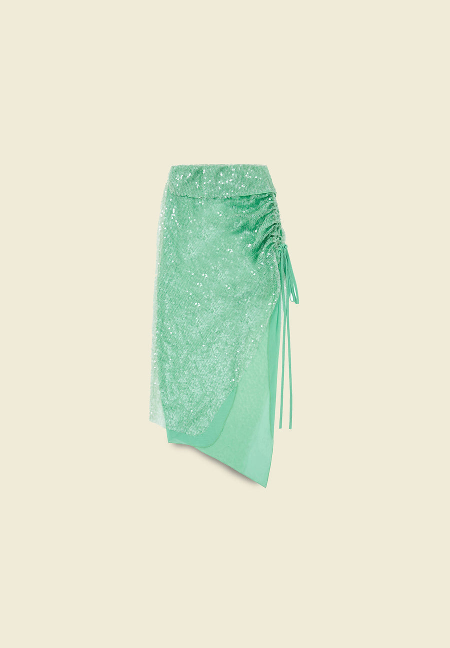 House of Sunny Splash Skirt | Sea Green