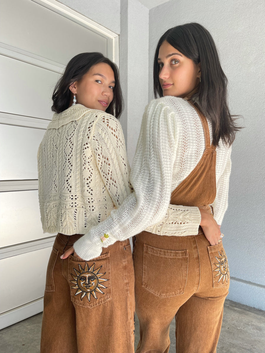 Meadows Tudor Dungarees in Terracotta