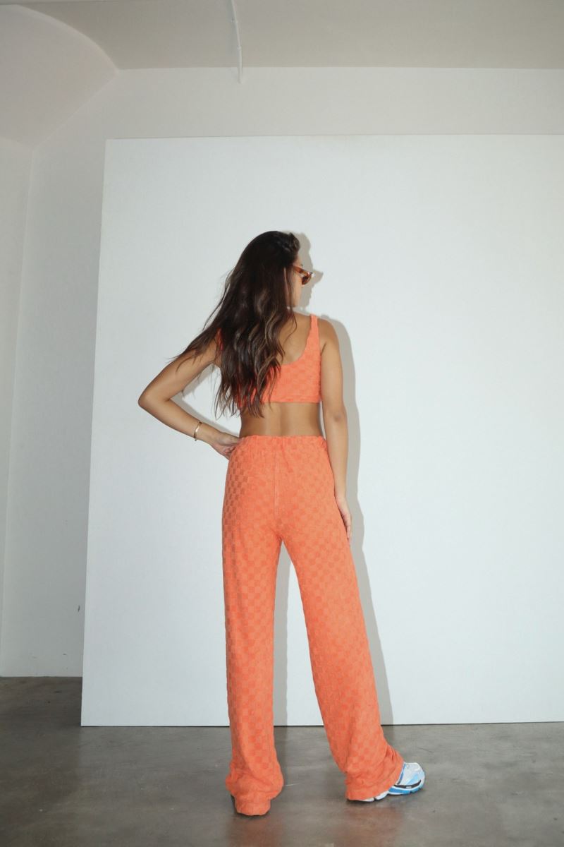 Bailey Rose Dani Crop Tank | Tangerine
