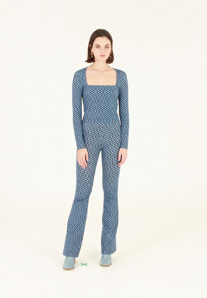 Studio Fantastique Lua Top in Blue Hearts