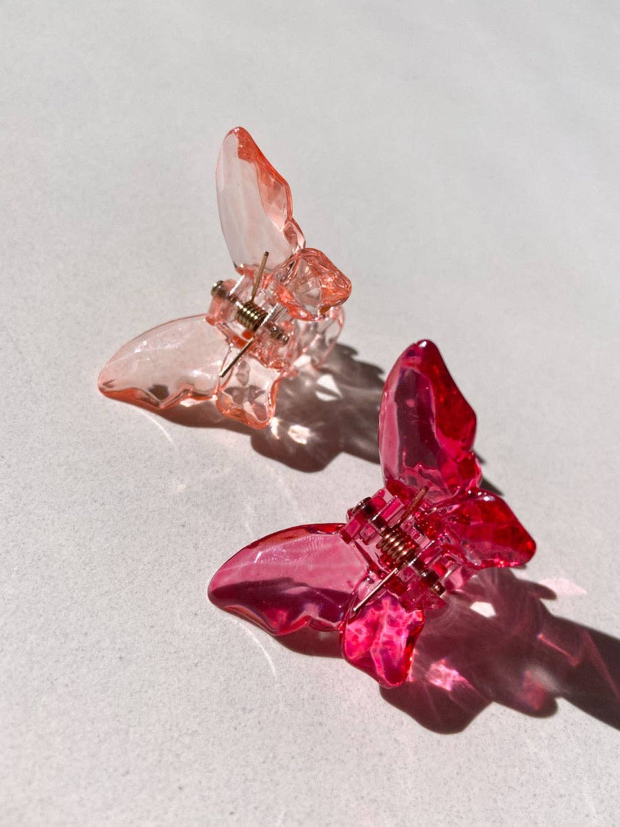 Solar Eclipse Butterfly Clear Mini Claw