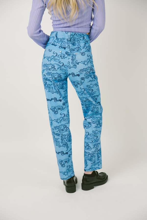 Rationalle Raya Pant in Bright Blue