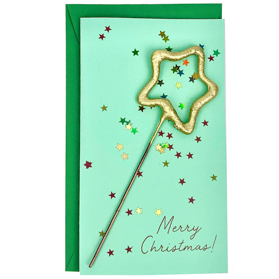 Tops Malibu Mini Sparkler Card Merry Christmas