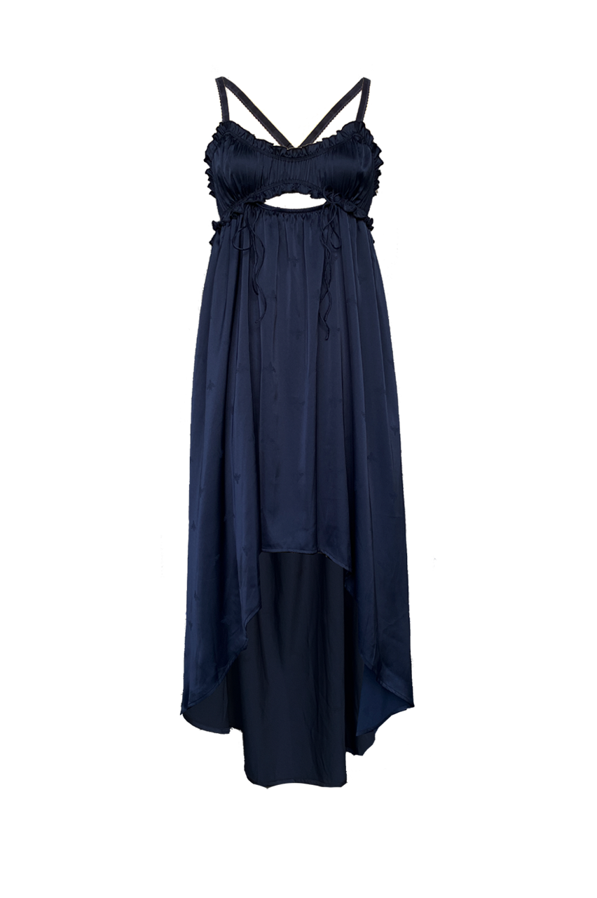 Allina Liu Lettuce Dress in Nebula