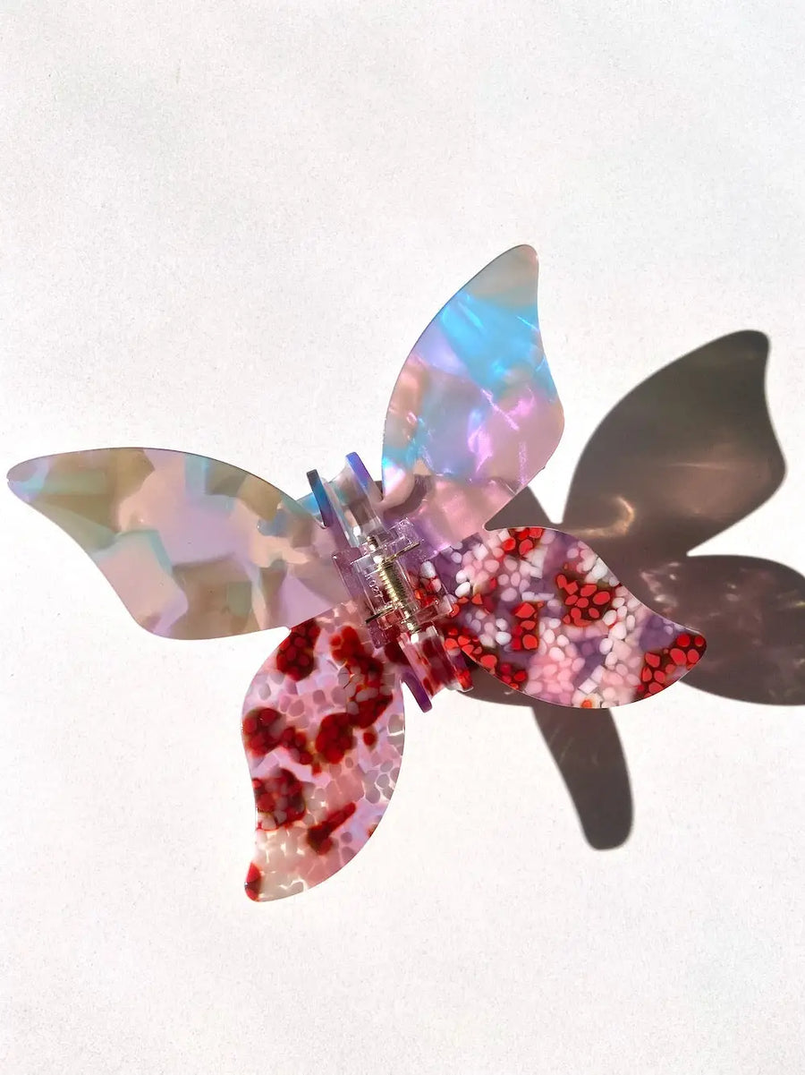 Solar Eclipse Super Big Butterfly Clip